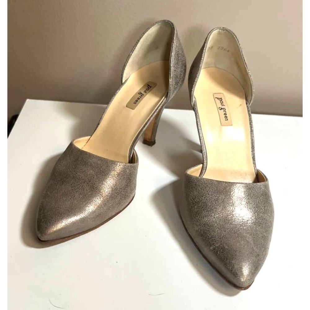 Paul Green heels pewter silver EU37 US 6